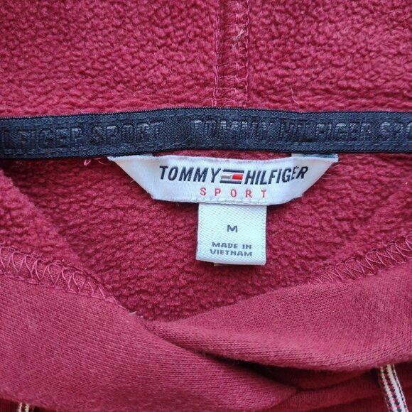 Tommy Hilfiger Sport Pullover Hoodie Sweatshirt 'Old Money Relaxed Fit Sz Medium - Picture 7 of 8